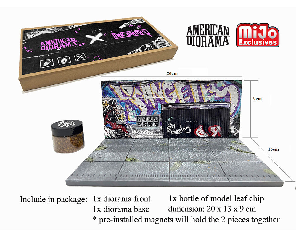 American Diorama 1:64 MiJo Exclusive LA Street Art Diorama Graffiti – Limited Edition