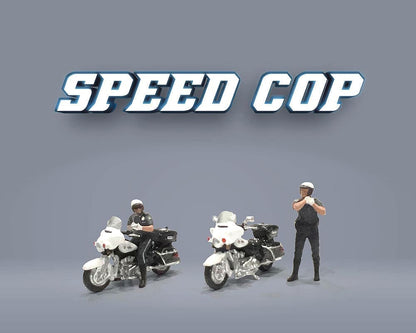 American Diorama 1:64 Figures Speed Cop Police Motorcycles – MiJo Exclusive Limited