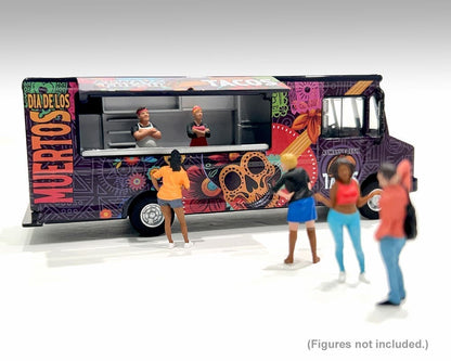 American Diorama 1:64 Food Truck Taco Truck DOTD - Dia De Los Muertos - MiJo Exclusive