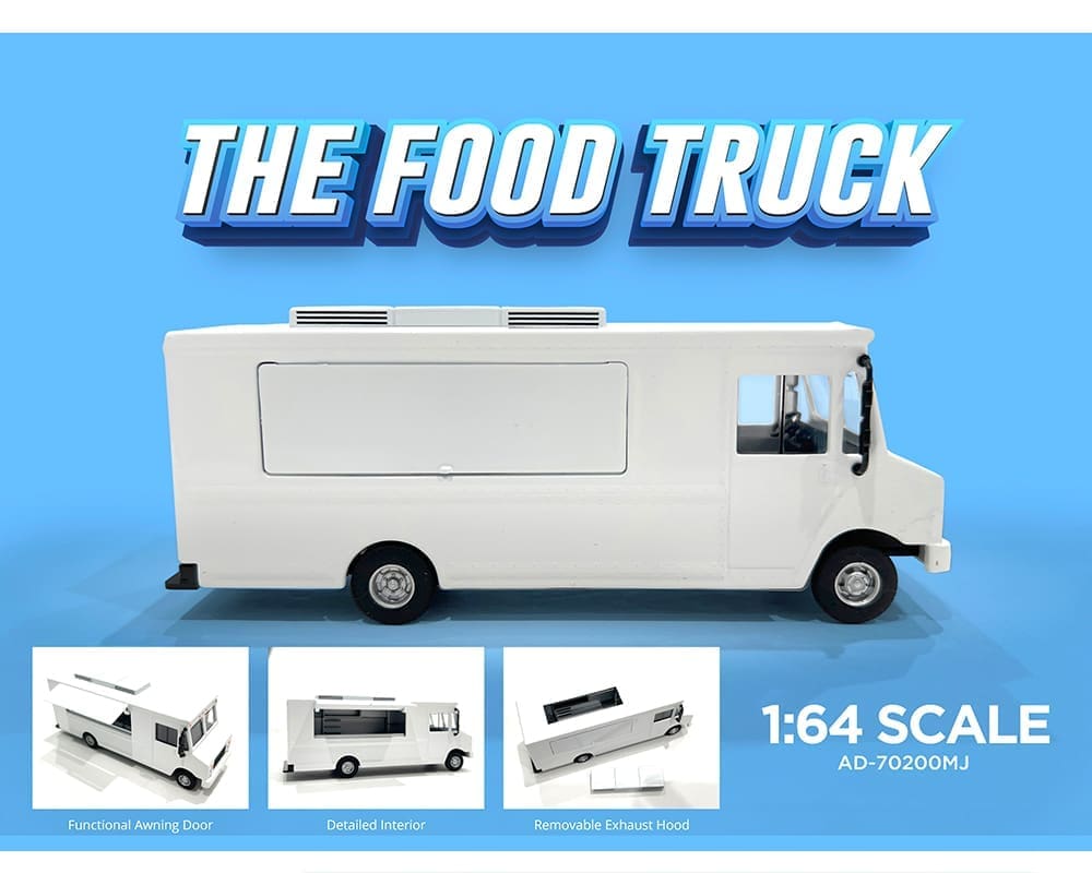 American Diorama 1:64 Food Truck Plain White Truck – MiJo Exclusive