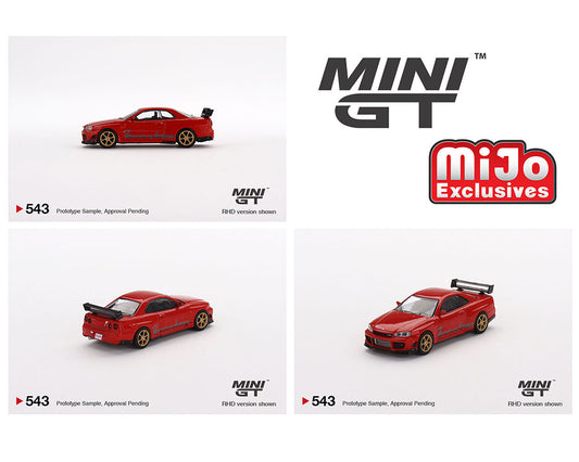 MiniGT 1:64 Nissan GT-R Tommykaira R RZ Edition Red – MiJo Exclusive #543