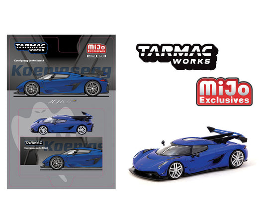 Tarmac Works 1:64 Koenigsegg Jesko Attack – Blue – Global64