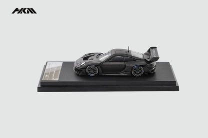 HKM 1:64 Porsche 992 GT3 R Rennsport - Full Carbon Black