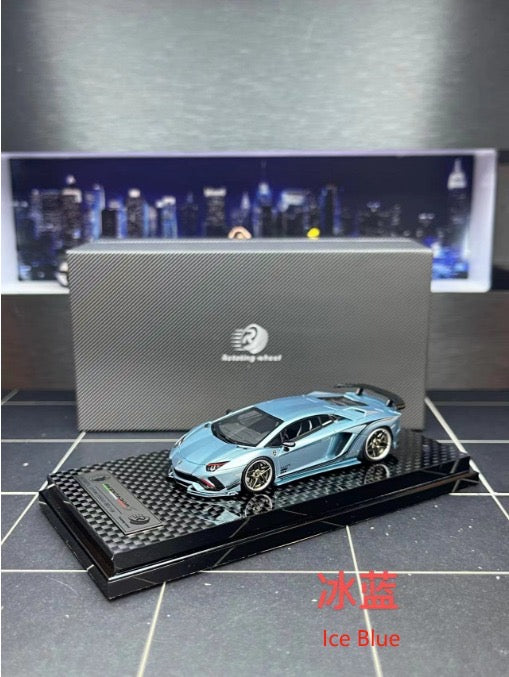 Rotating Wheel RW 1:64 Rowen Aventador S Resin Model - *5 Styles*