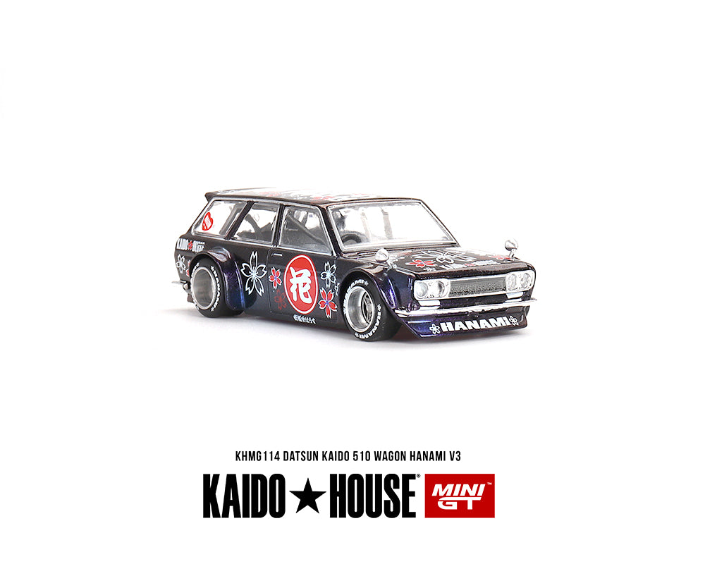 MiniGT X Kaido House 1:64 Datsun KAIDO 510 Wagon Hanami V3 – Magic Purple