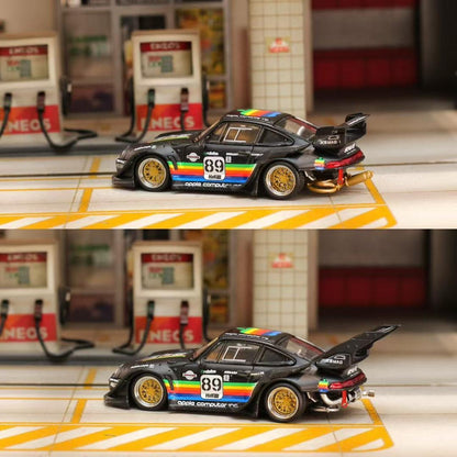 Street Weapon 1:64 Porsche RWB 993 Apple Matte Black - *2 Styles*