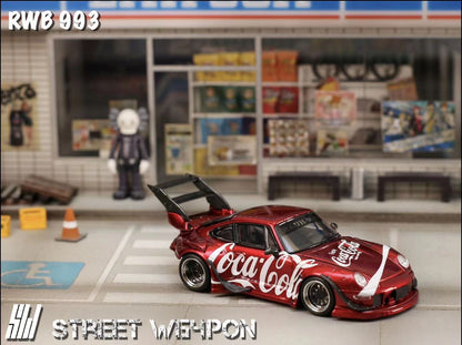 Street Weapon 1:64 Porsche RWB 993 Coca Cola - 2 Styles