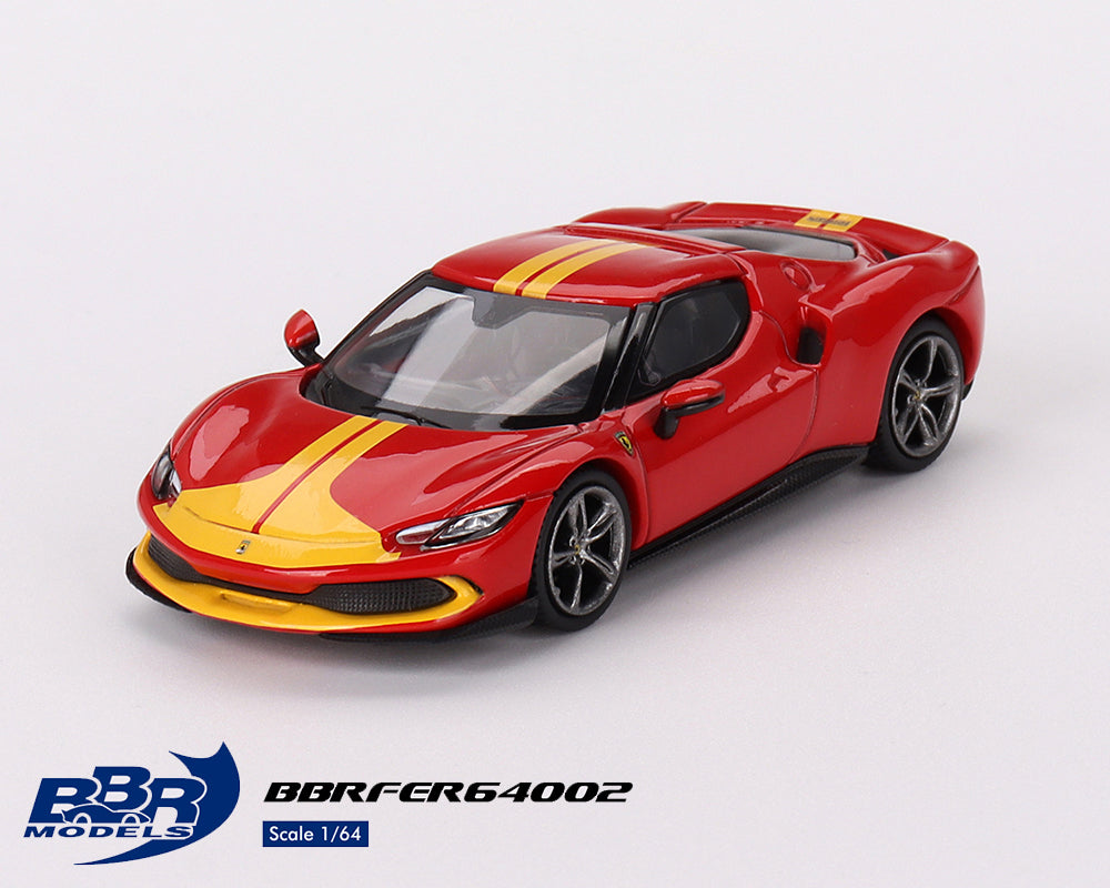 BBR Models 1:64 Ferrari 296 GTB Assetto Fiorano – Rosso Corsa