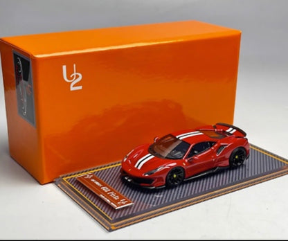 U2 1:64 Resin Model Ferrari 488 Pista