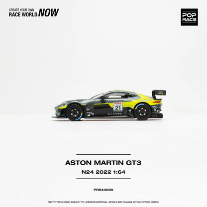 Pop Race 1:64 Aston Martin Vantage GT3 N21 2022 Nürburgring