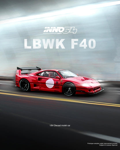 Inno64 1:64 Ferrari F40 Liberty Walk - Red