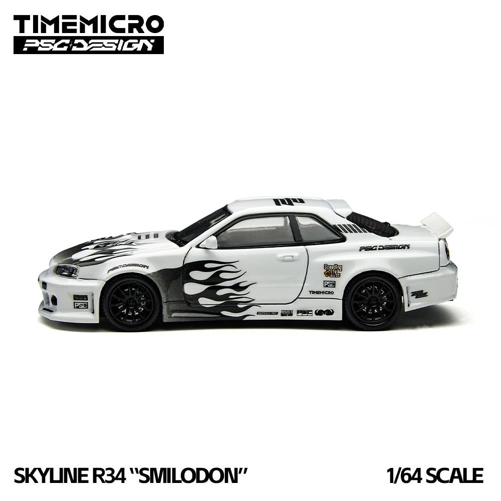 Time Micro X PSC Design 1:64 Skyline R34 Widebody “Smilodon”