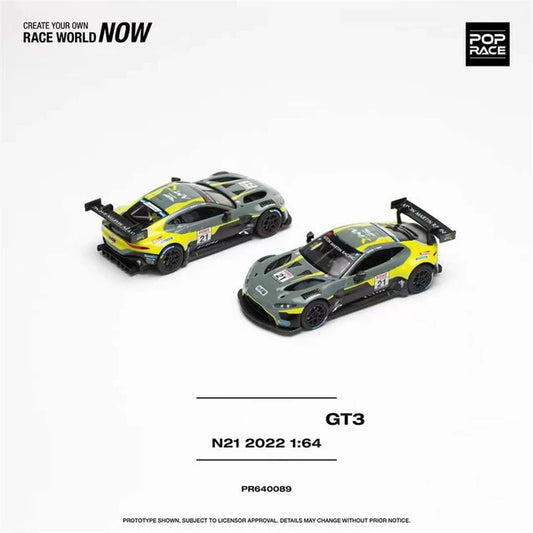 Pop Race 1:64 Aston Martin Vantage GT3 N21 2022 Nürburgring