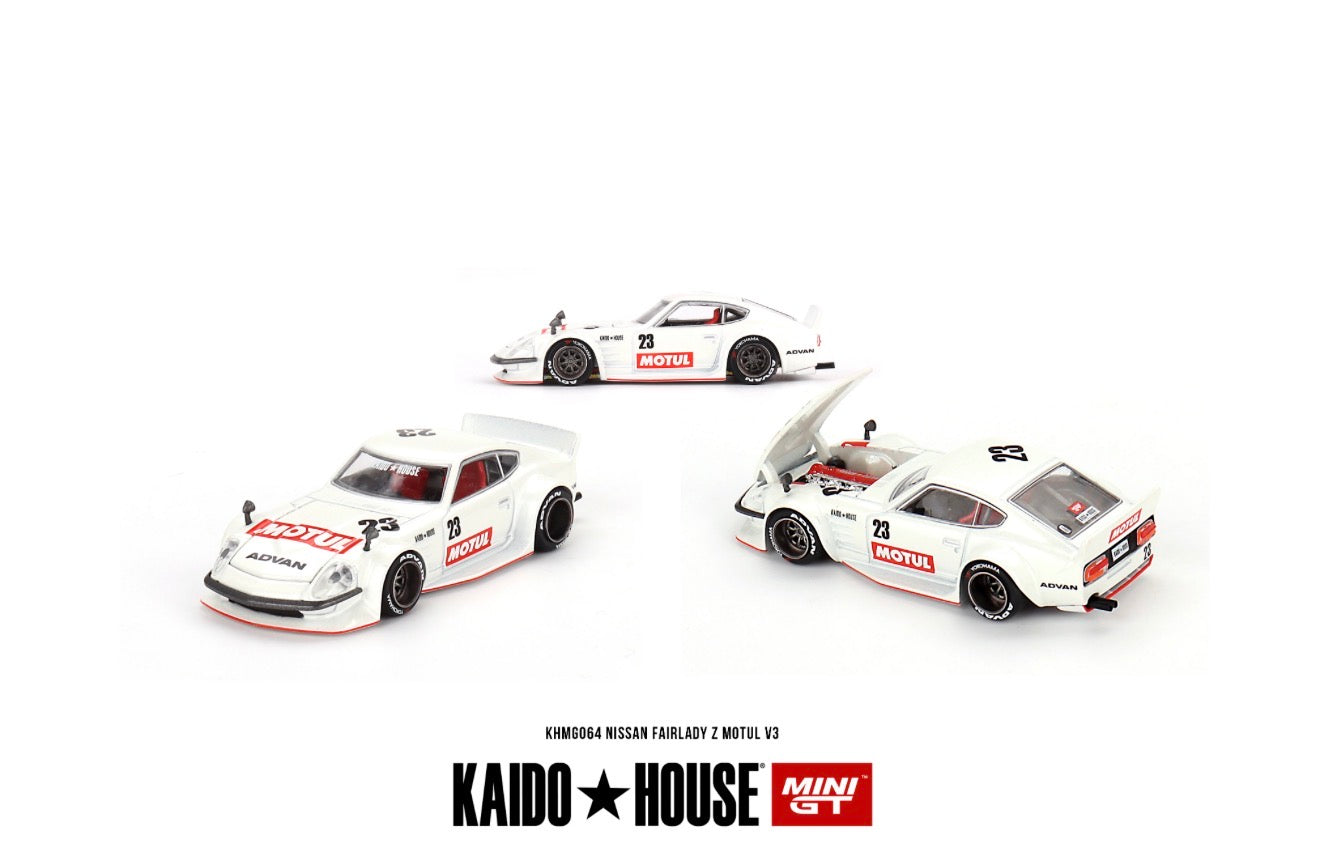 Kaido House 1:64 Datsun KAIDO Fairlady Z MOTUL V3 - Regular & Chase PAIR