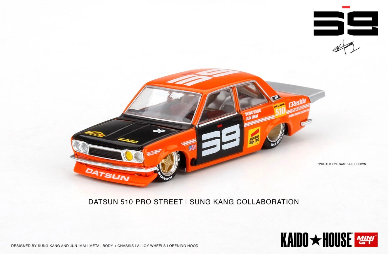 Kaido House 1:64 Datsun 510 Pro Street SK510 Orange - Regular & Chase PAIR