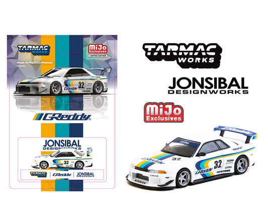 Tarmac Works 1:64 Nissan Skyline GT-R (R32) Widebody Jonsibal Designworks & Greddy Special Limited Edition - White – MiJo Exclusive