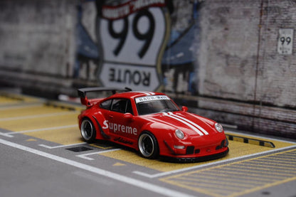 Decode 1:64 Porsche RWB Supreme White Stripes - *993 OR 964*