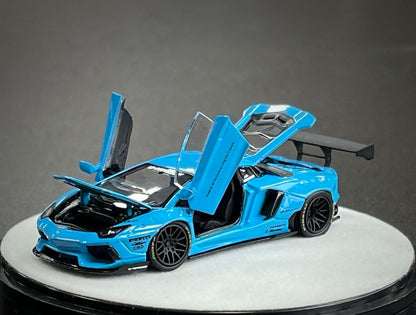 PGM 1:64 Lamborghini Aventador LBWK LP700-4 Blue
