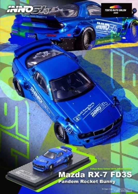Inno64 1:64 Mazda RX-7 FD3S Pandem Rocket Bunny - 2026 Tokyo Auto Salon
