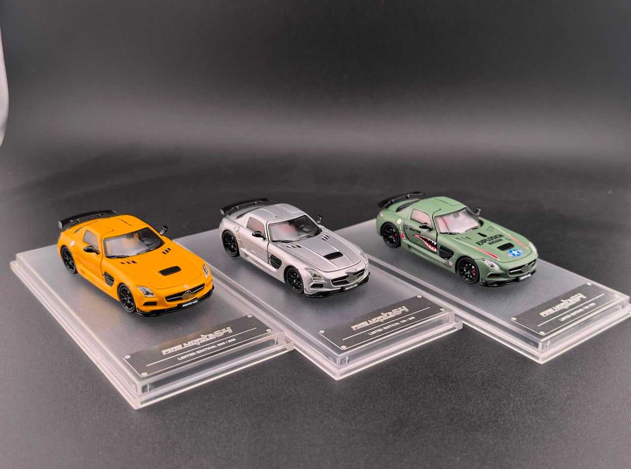 Fine Works 1:64 Mercedes SLS AMG Black Series - *4 Colors*