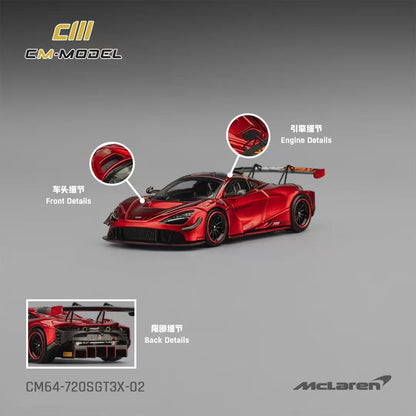 CM Model 1:64 McLaren 720S GT3X - *2 Styles*