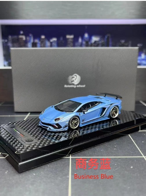 Rotating Wheel RW 1:64 Rowen Aventador S Resin Model - *5 Styles*