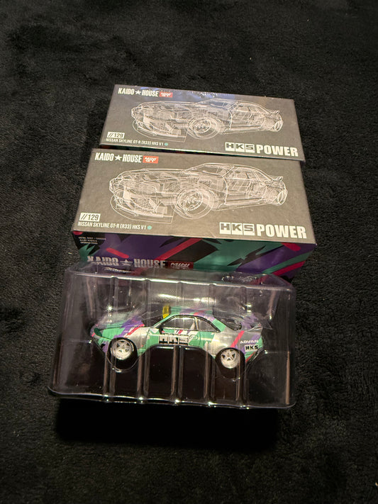 Kaido House 1:64 Nissan Skyline GT-R (R33) HKS V1
 - Regular & Chase PAIR