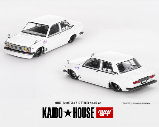 MiniGT X Kaido House 1:64 Datsun 510 Street Nismo V2- White