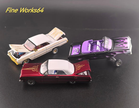 Fine Works 1:64 Chevrolet Impala Lowrider - 3 Styles