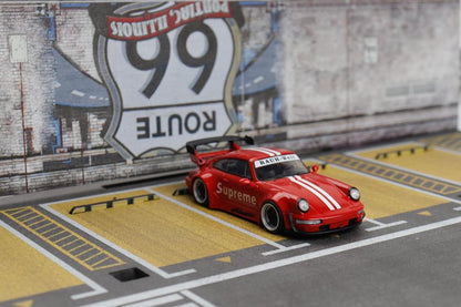 Decode 1:64 Porsche RWB Supreme White Stripes - *993 OR 964*
