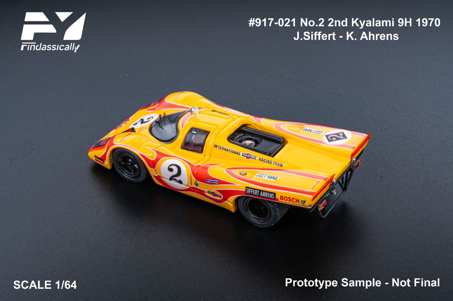 Finclassically 1:64 Porsche 917K **3 Styles**