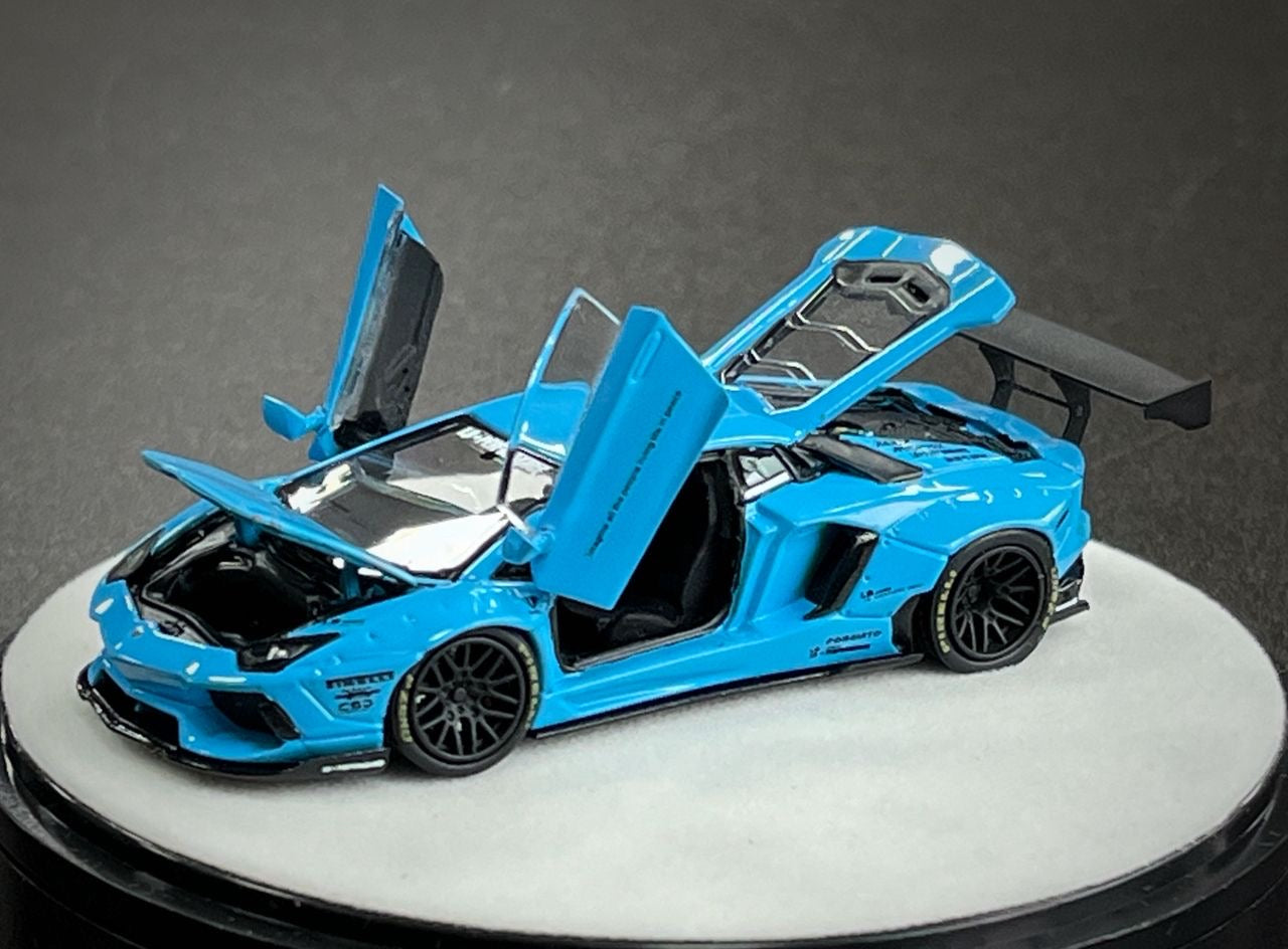 PGM 1:64 Lamborghini Aventador LBWK LP700-4 Blue