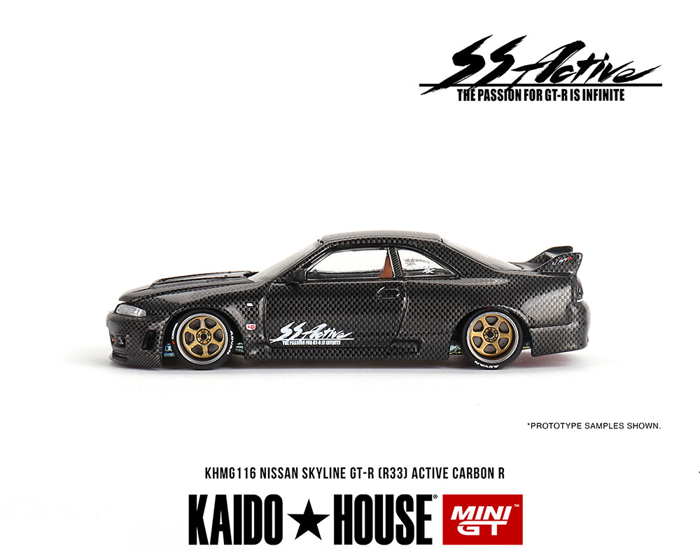 MiniGT X Kaido House 1:64 Nissan Skyline GT-R (R33) Active Carbon R