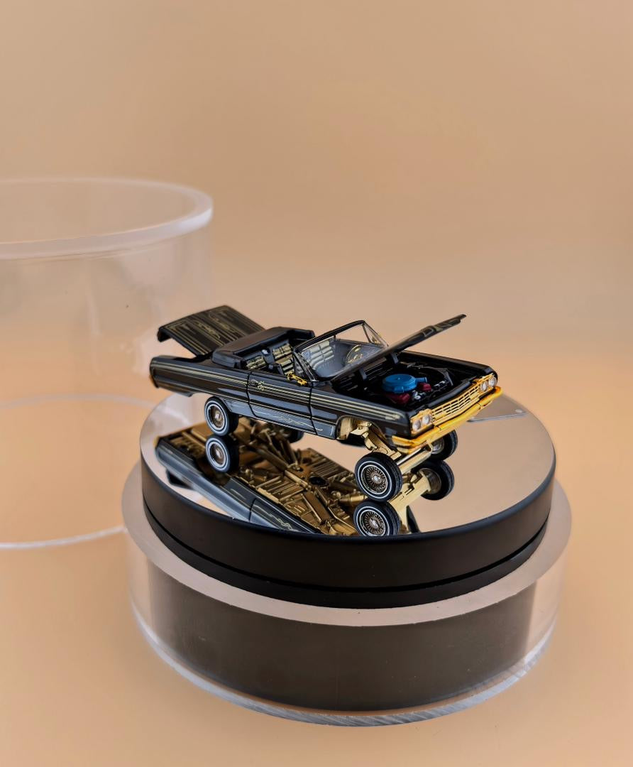 Fine Works 1:64 Chevrolet Impala Lowrider On Rotating Base - Foshan Exclusive *2 Styles*