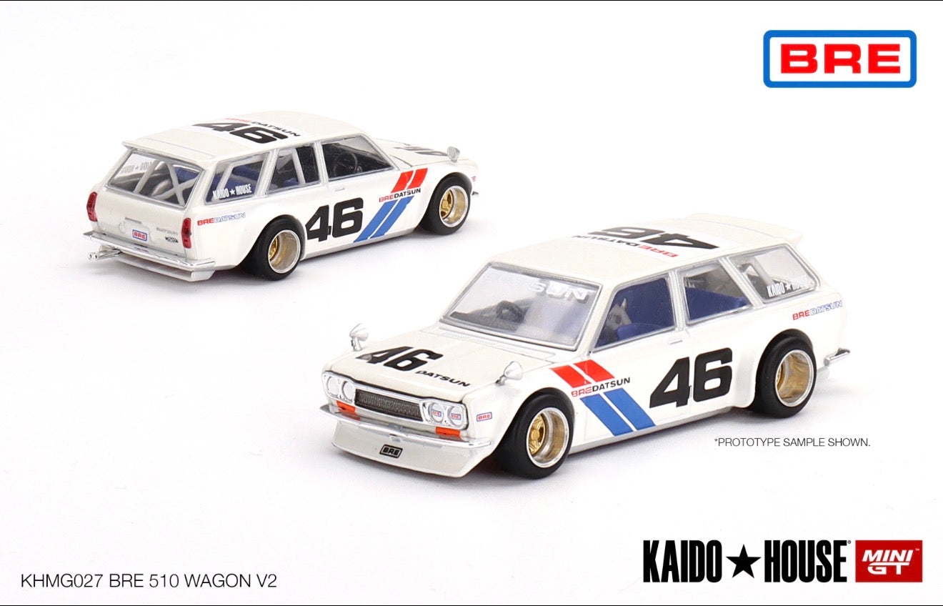 Kaido House 1:64 Datsun KAIDO 510 Wagon BRE V2 - Regular & Chase PAIR