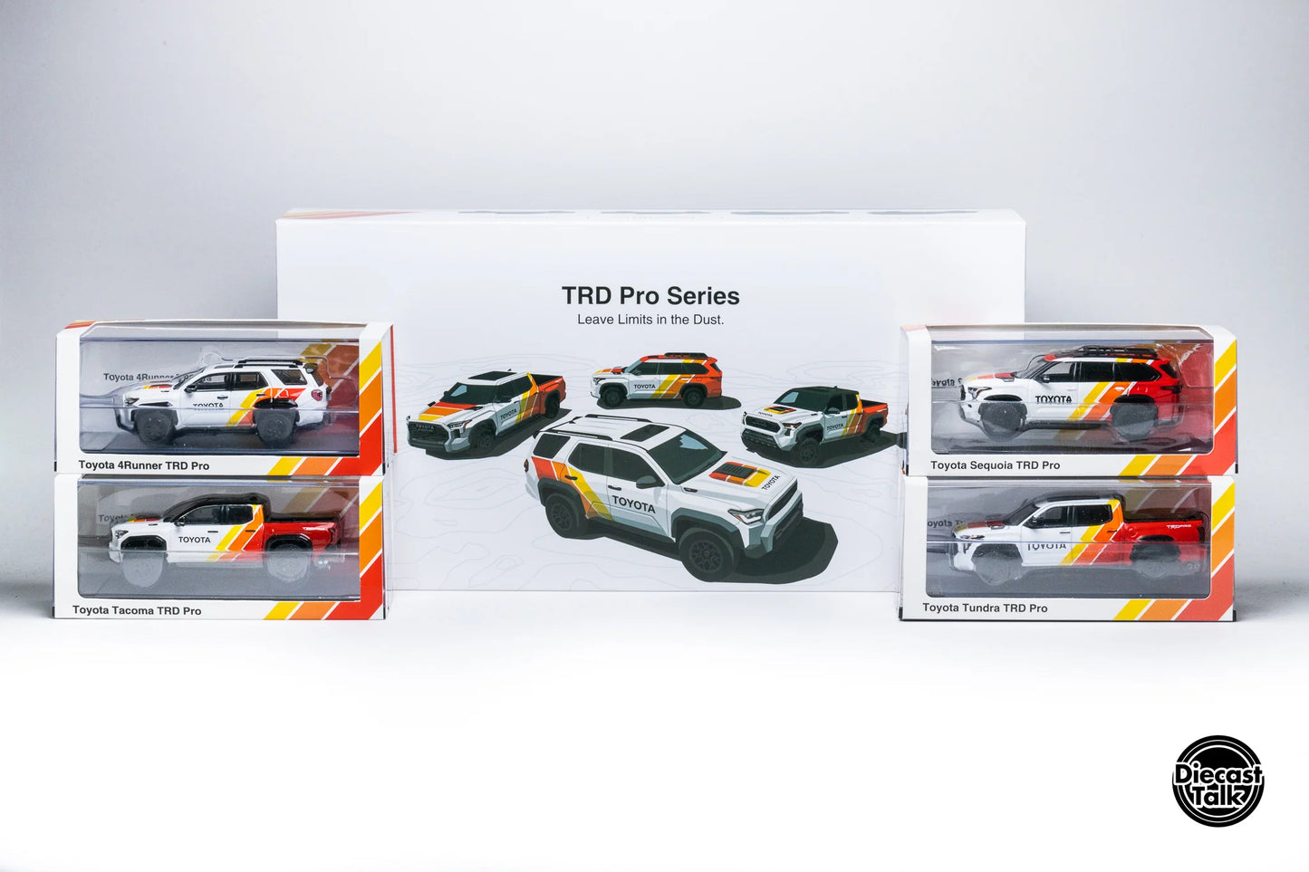 GCD X DiecastTalk 1:64 Toyota TRD PRO 4-Truck Set