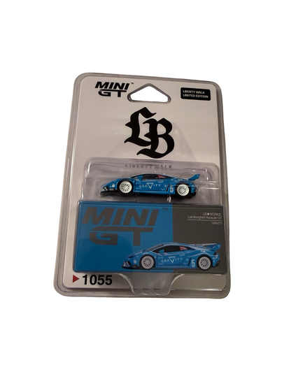 MiniGT 1:64 LB Works Lamborghini Huracán GT GRAVITY – Blue - LBWK Store Exclusive Blister #1055