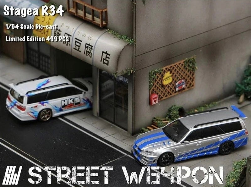 Street Weapon 1:64 Nissan Stagea R34 Wagon - 2 Styles