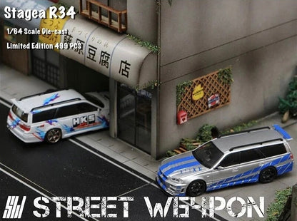 Street Weapon 1:64 Nissan Stagea R34 Wagon - 2 Styles