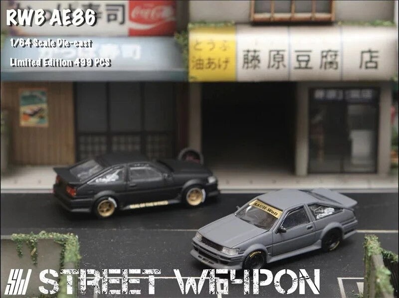 Street Weapon 1:64 RWB Toyota AE86 Trueno - 3 Styles