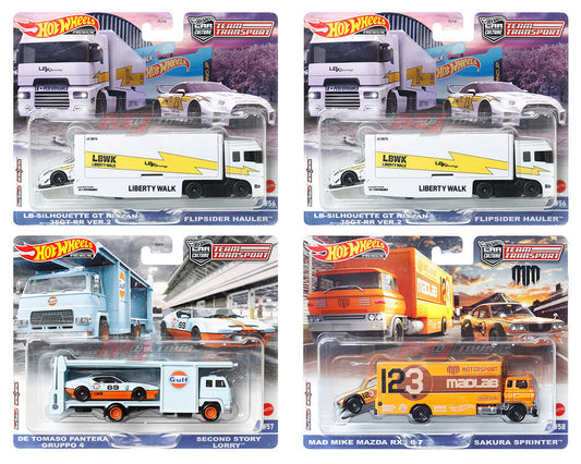 Hot Wheels 1:64 Premium Team Transport 2023 V Case Assortment *Sealed Case*