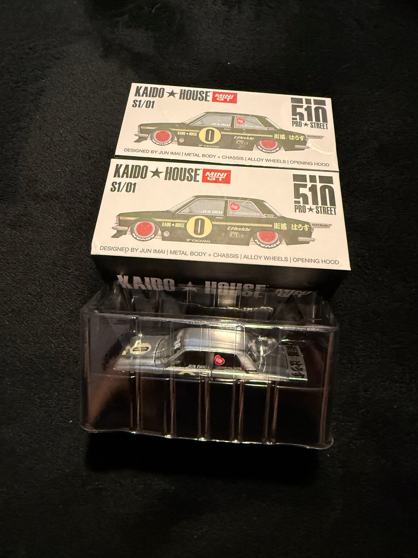 Kaido House 1:64 Datsun 510 Pro Street OG Green - Regular & Chase PAIR