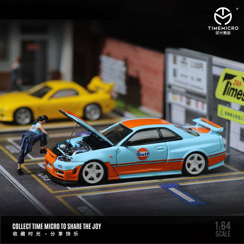 Time Micro 1:64 Nissan Skyline GT-R R34 Z-Tune - Gulf