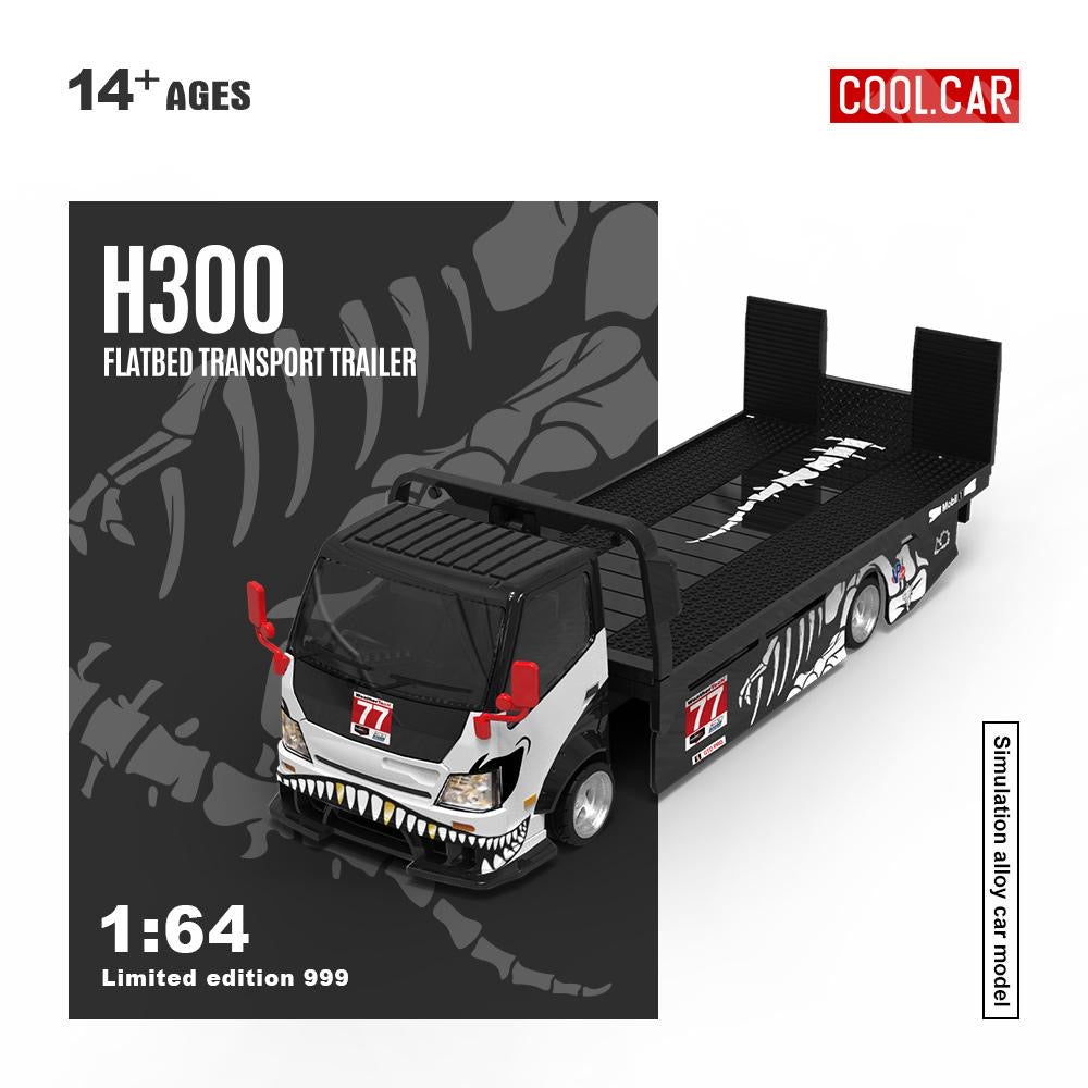 Cool Car 1:64 H300 Flatbed Transport - Bone Dragon