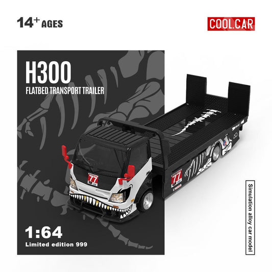 Cool Car 1:64 H300 Flatbed Transport - Bone Dragon