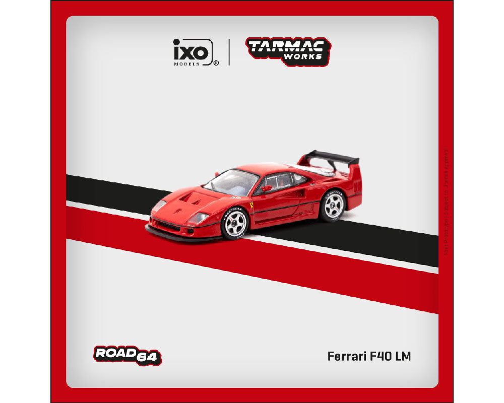 Tarmac Works 1:64 Ferrari F40 LM – Red – IXO Models – Road64