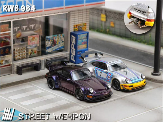 Street Weapon 1:64 Porsche 964 RWB Wide Body - 2 Styles