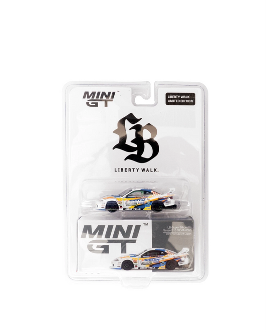 MiniGT 1:64 Nissan LB-Super Silhouette S15 SILVIA #555 2023 Formula Drift Japan - LBWK Store Exclusive Blister #895