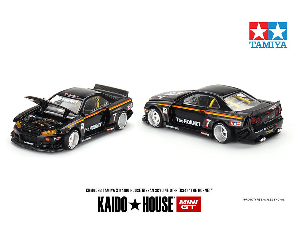 MiniGT X Kaido House 1:64 Tamiya Nissan Skyline GT-R (R34) The Hornet