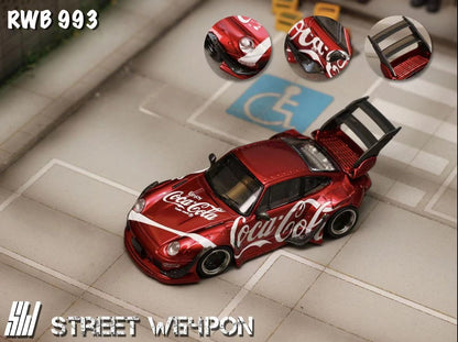 Street Weapon 1:64 Porsche RWB 993 Coca Cola - 2 Styles